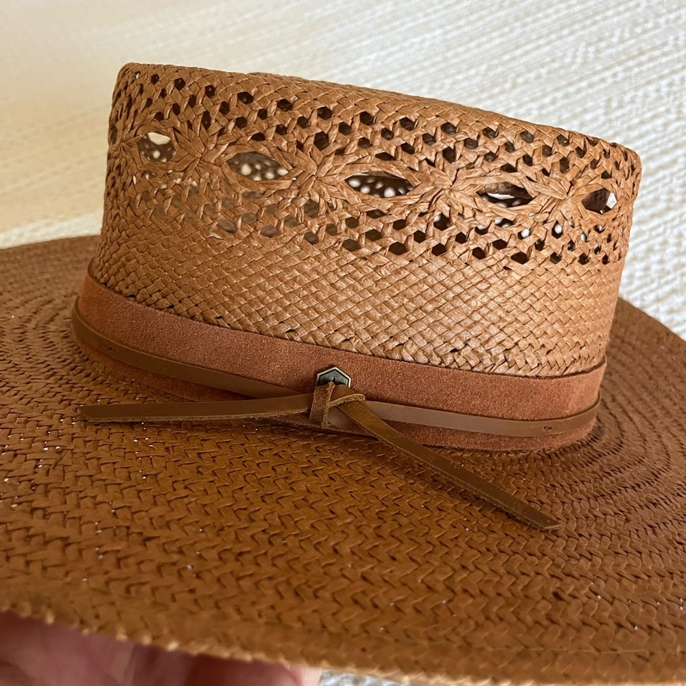 Hemlock Hat Co. Women’s Phoenix Boater Hat in Rust - Picture 5 of 8